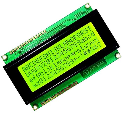 20x4 Character LCD Display (Yellow Backlight)